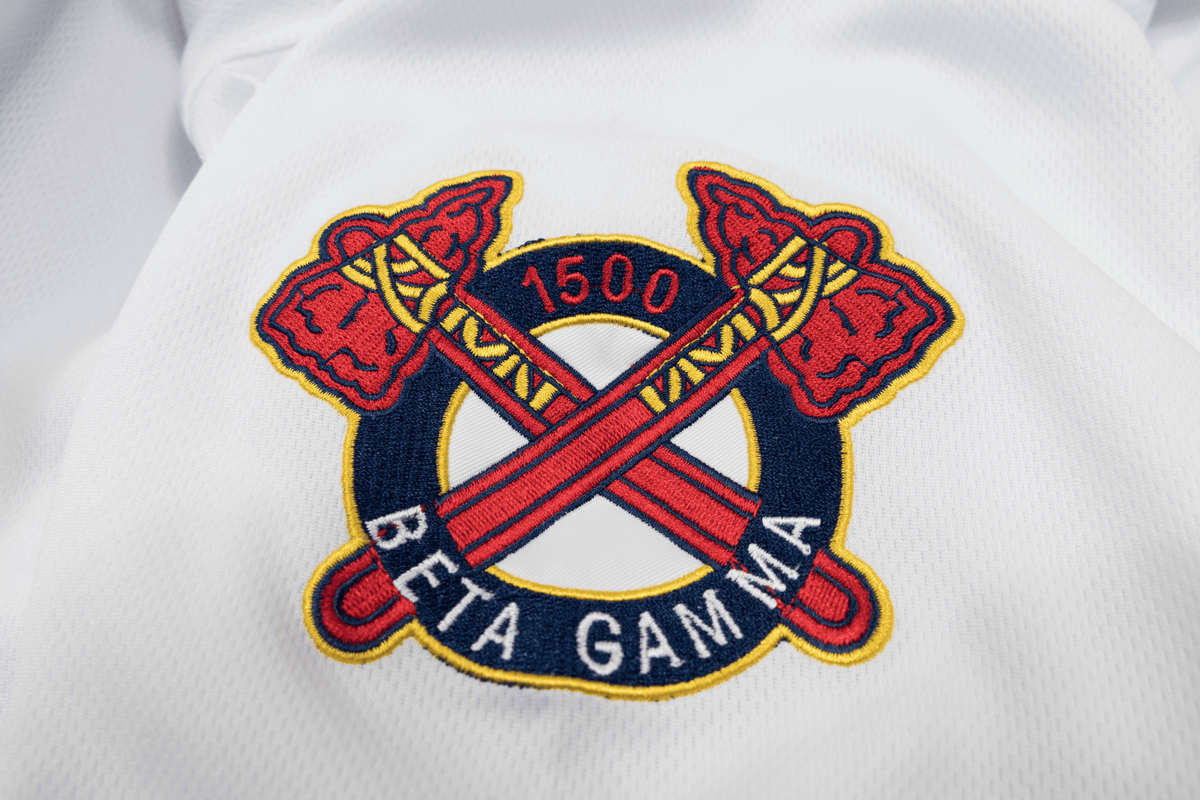 Zeta Beta Tau - Blue Cream Hockey Jersey